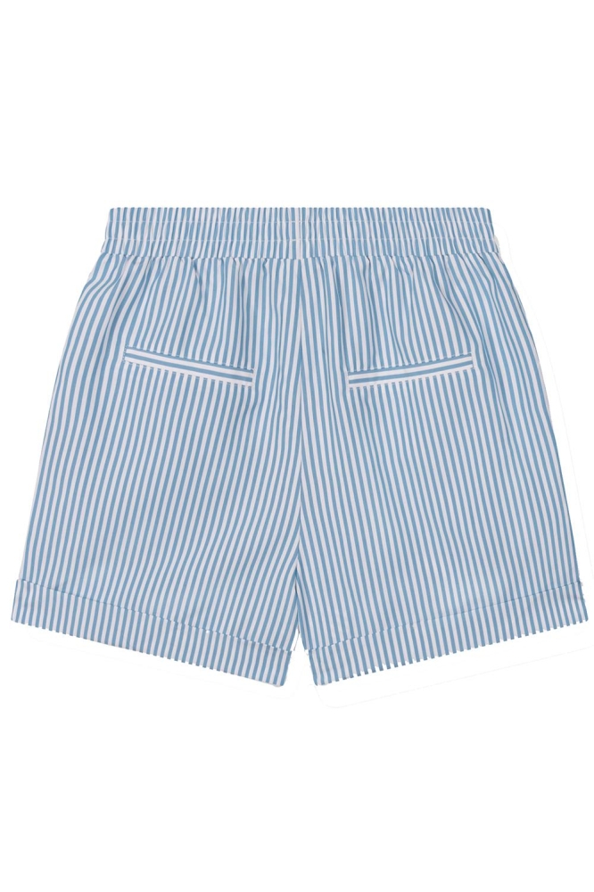 WOVEN SHORT WITH STRIPED DAVIDA R2503157675 203 TURQUOISE